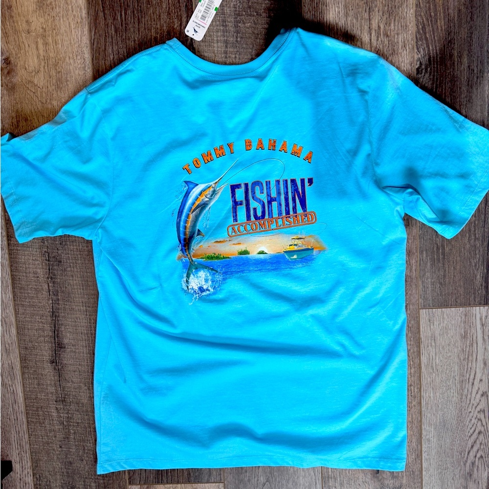 Light blue Tommy Bahama NWT T-shirt 
Fishin Accomplished